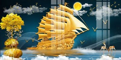 File in trần File gốc in tranh tổng hợp K14199 (bản gốc) hoa văn