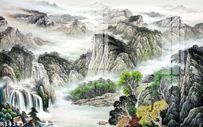 File gốc File gốc in tranh tổng hợp K14341 (thiết kế) độc quyền