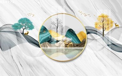 File tranh File gốc in tranh tổng hợp K14772 (bản gốc) in lụa dán tường