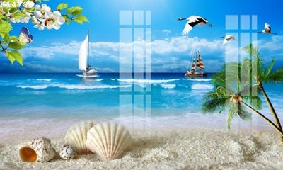 File gốc File gốc in tranh tổng hợp K14780 (in lụa) họa tiết 3D