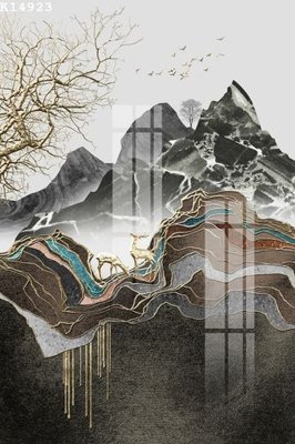 File tranh trang trí File gốc in tranh tổng hợp K14923 (file gốc)