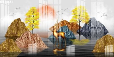 Ảnh gốc file in lụa File gốc in tranh tổng hợp K15036 chi tiết