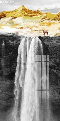 File in trần File gốc in tranh tổng hợp K15047 (bản gốc) hoa văn