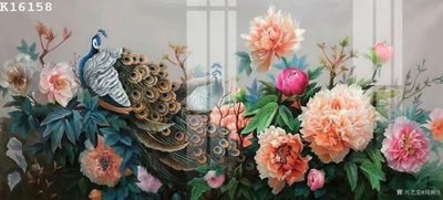 File tranh File gốc in tranh tổng hợp K16158 (bản gốc) in lụa 3D