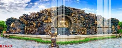 File tranh PSD File gốc in tranh tổng hợp K1623 chất lượng cao