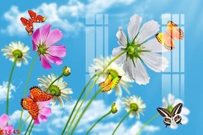 File in trần File gốc in tranh tổng hợp K1645 (bản gốc) phong cảnh