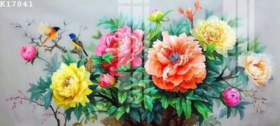 File gốc File gốc in tranh tổng hợp K17841 (in lụa) chi tiết cao