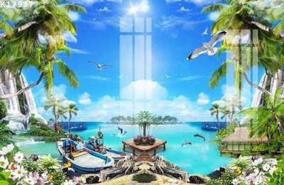 File gốc File gốc in tranh tổng hợp K17977 (in tráng gương) ốp tường