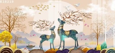 File ảnh File gốc in tranh tổng hợp K18218 (gốc) cho trang trí nhà hàng