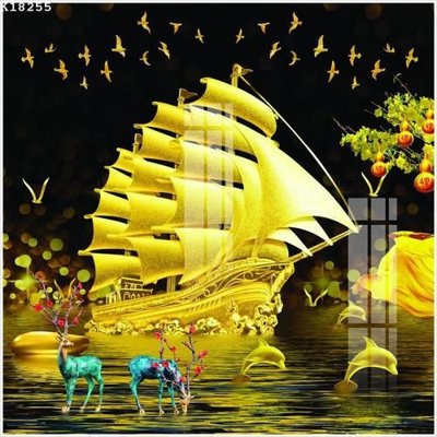 File tranh File gốc in tranh tổng hợp K18255 (bản gốc) in lụa 3D