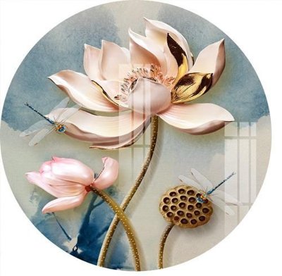 Tải file File gốc in tranh tổng hợp K18297 (PSD) cho in tranh kính