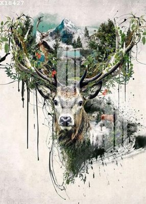 File gốc File gốc in tranh tổng hợp K18427 (in tráng gương) ốp tường