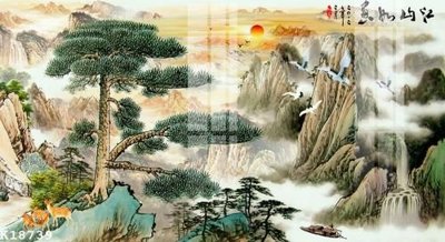 File tranh gốc File gốc in tranh tổng hợp K18739 (bản quyền) file PSD