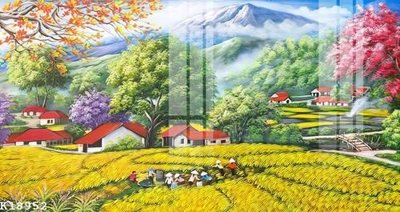 File tranh File gốc in tranh tổng hợp K18952 (bản gốc) in lụa dán tường