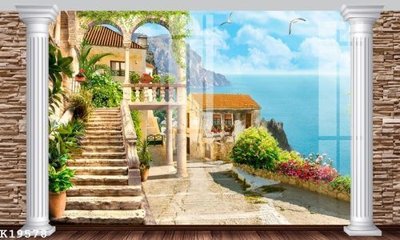 File tranh File gốc in tranh tổng hợp K19578 (bản gốc) in lụa dán tường