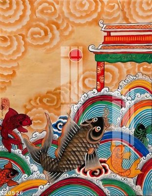 File tranh in trần 3D File gốc in tranh tổng hợp K20526 (ảnh gốc)