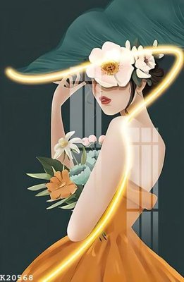 File in trần File gốc in tranh tổng hợp K20568 (bản gốc) phong cảnh