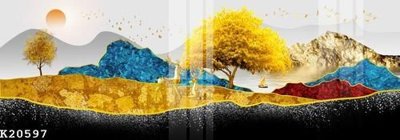 File ảnh gốc File gốc in tranh tổng hợp K20597 không vỡ nét