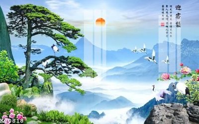 File ảnh File gốc in tranh tổng hợp K20818 (gốc) dùng in Pano