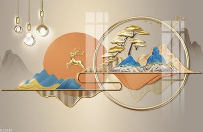 File in trần File gốc in tranh tổng hợp K21843 (bản gốc) đại dương