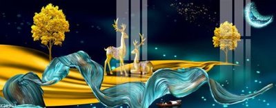 File gốc File gốc in tranh tổng hợp K21961 (in tráng gương) nghệ thuật