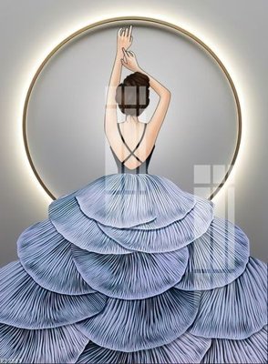 File gốc File gốc in tranh tổng hợp K23009 (in lụa) họa tiết 3D