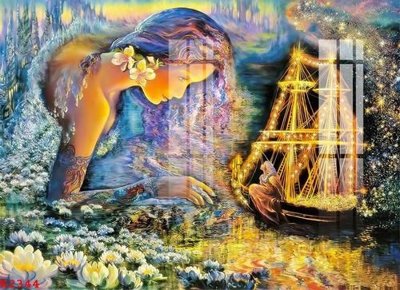 File gốc File gốc in tranh tổng hợp K2344 (in lụa) chi tiết cao