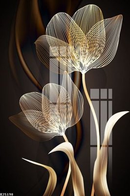 File in trần File gốc in tranh tổng hợp K25198 (bản gốc 3D) sống động