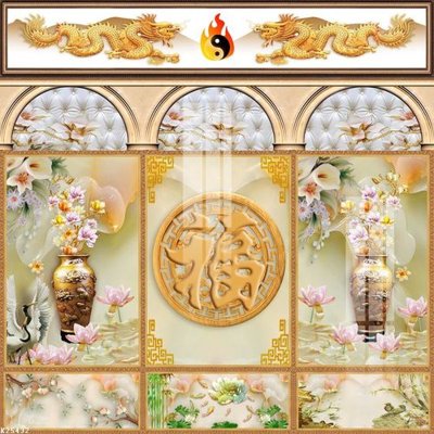 File gốc File gốc in tranh tổng hợp K25432 (phong cách) tối giản