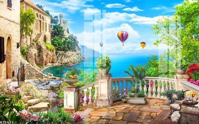 Hình ảnh file gốc in trần nhà File gốc in tranh tổng hợp K25523