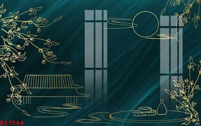 File in lụa File gốc in tranh tổng hợp K27564 (phong cảnh) File gốc in tranh tổng hợp K27564