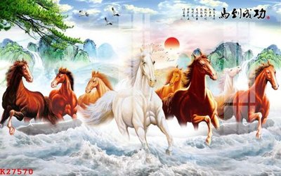 File tranh in trần 3D File gốc in tranh tổng hợp K27570 (ảnh gốc)