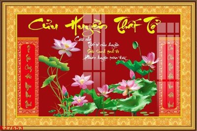 Download file gốc File gốc in tranh tổng hợp K27653 (in lụa) cao cấp