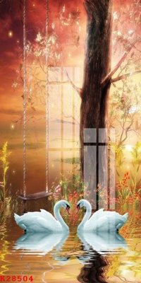 File in trần File gốc in tranh tổng hợp K28504 (bản gốc) phong cảnh