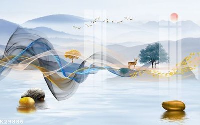 File PSD File gốc in tranh tổng hợp K29886 (gốc) cho in quảng cáo