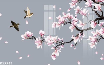 File gốc File gốc in tranh tổng hợp K29983 (in lụa) họa tiết 3D