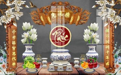 Ảnh gốc File gốc in tranh tổng hợp K30308 (nét căng) in mica