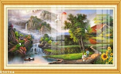 File tranh trang trí File gốc in tranh tổng hợp K30764 (tải file gốc)