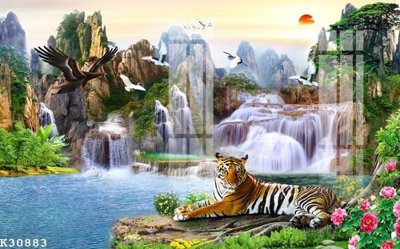 File in lụa File gốc in tranh tổng hợp K30883 (hoa văn) File gốc in tranh tổng hợp K30883