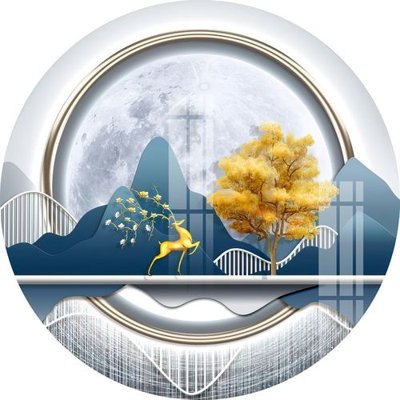 File gốc File gốc in tranh tổng hợp K31019 (vector) cho in ấn