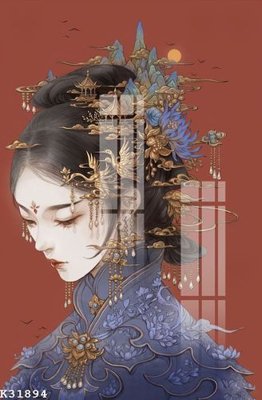 Ảnh gốc File gốc in tranh tổng hợp K31894 (nét căng) in mica