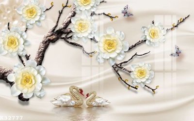 File tranh File gốc in tranh tổng hợp K32777 (bản gốc) in lụa dán tường