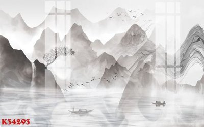 File in mica File gốc in tranh tổng hợp K34293 (bản gốc) làm vách ngăn