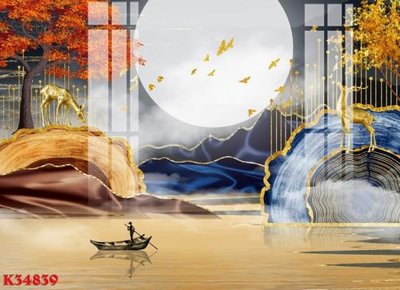 File in lụa File gốc in tranh tổng hợp K34839 (phong cảnh) File gốc in tranh tổng hợp K34839
