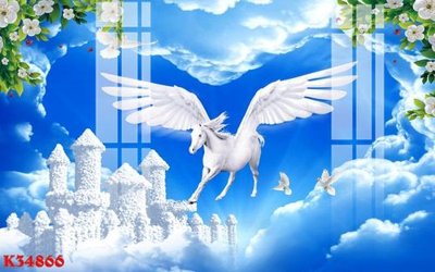 File in trần File gốc in tranh tổng hợp K34866 (bản gốc) phong cảnh