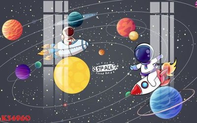 File gốc File gốc in tranh tổng hợp K34960 (vector) cho in ấn