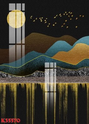 Download file gốc File gốc in tranh tổng hợp K35570 (in mica) 3D