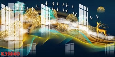 File ảnh File gốc in tranh tổng hợp K35640 (gốc) in PP, decal