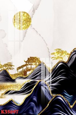 Download file gốc File gốc in tranh tổng hợp K35697 (in mica) 3D