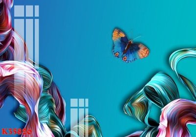 File gốc File gốc in tranh tổng hợp K35826 (in tráng gương) hiện đại